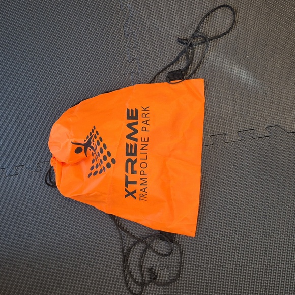 🟠ORANGE String Backpack Bag 🟠 - Picture 3 of 4